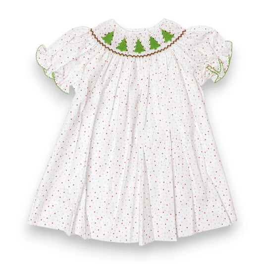 Dot Christmas smock dress