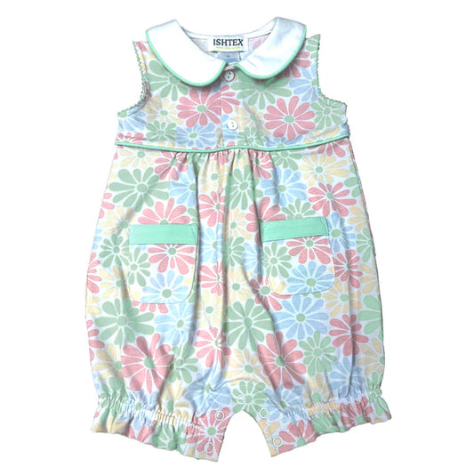 Retro flower romper